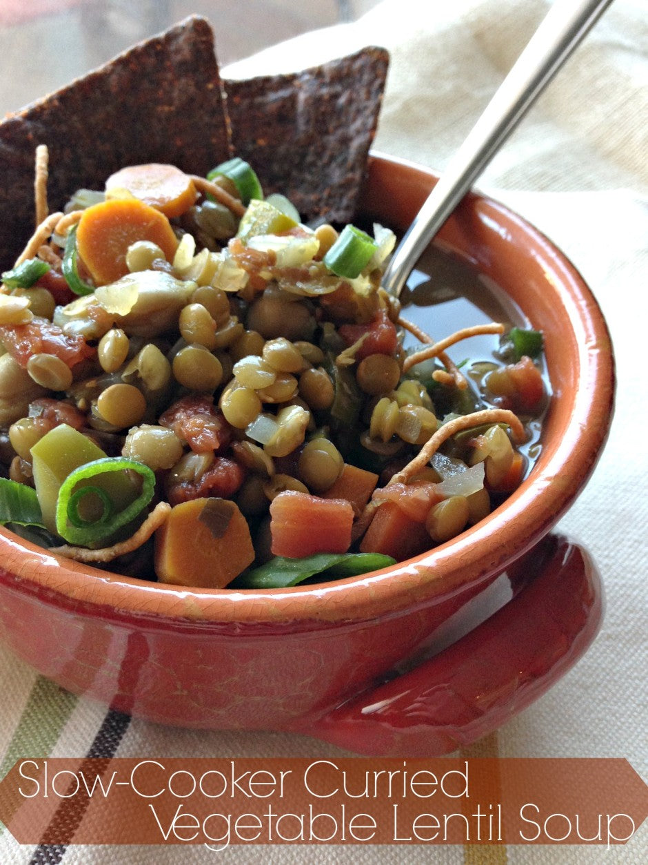 Slow-Cooker Curried Vegetable Lentil Soup