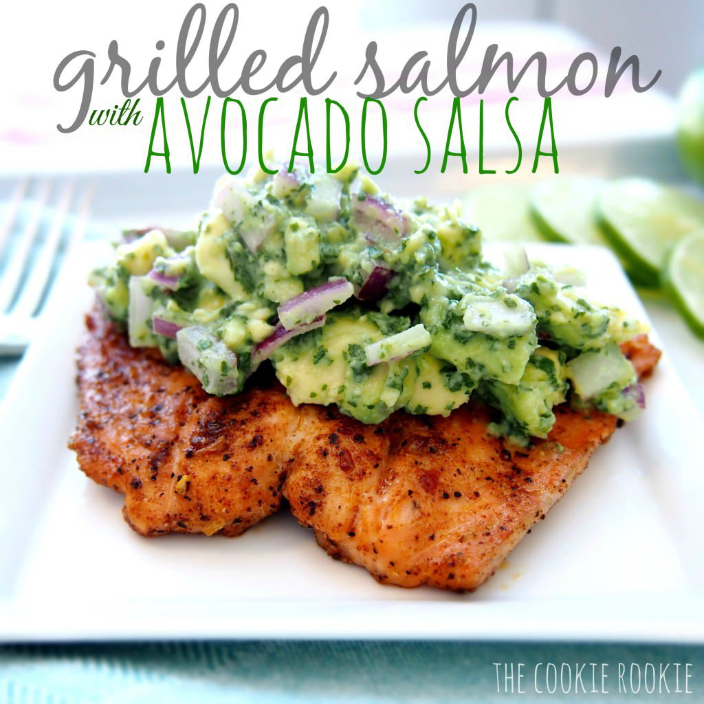 Grilled Salmon with Avocado Salsa