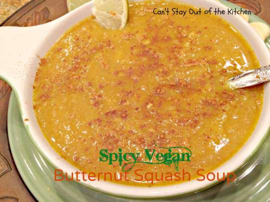 Spicy Vegan Butternut Squash Soup