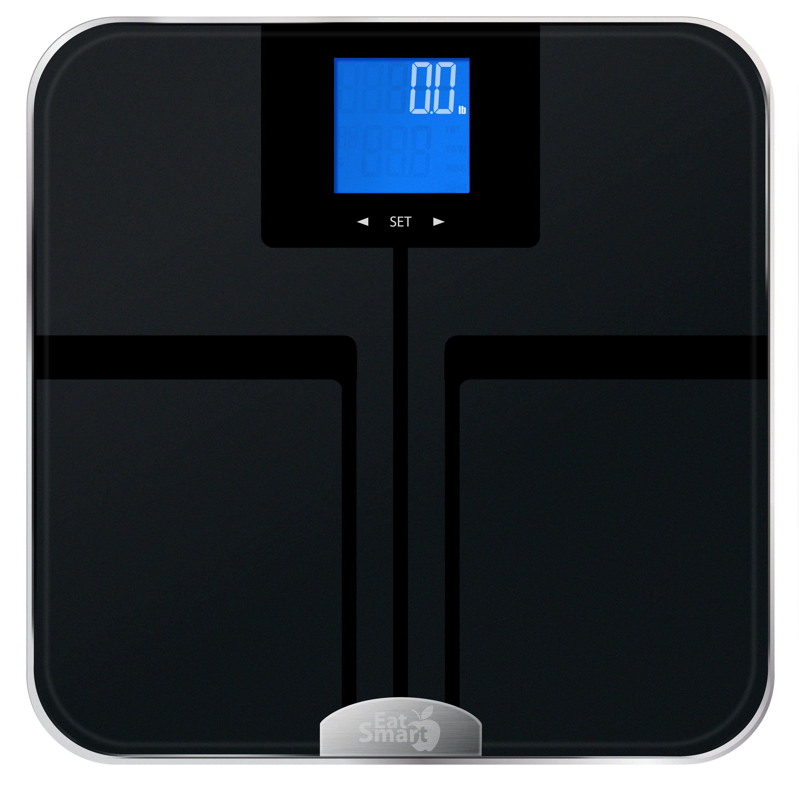 EatSmart Get Fit Digital Body Fat Scale, Black